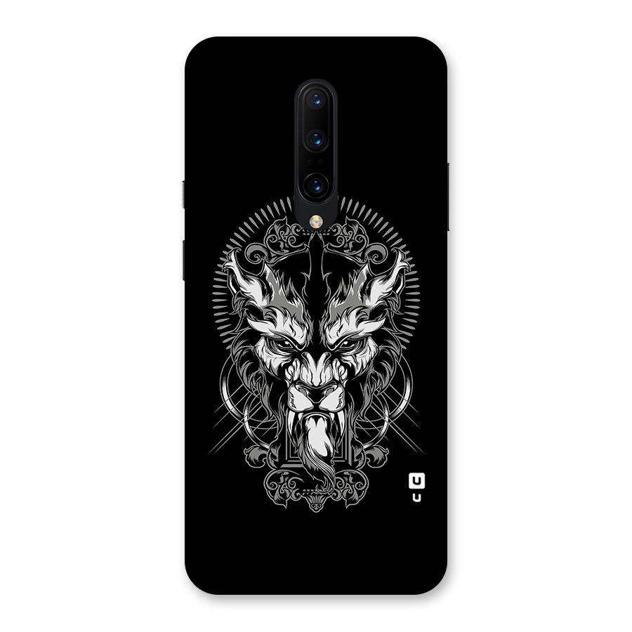 Pencil Art Lion Illustration Back Case for OnePlus 7 Pro