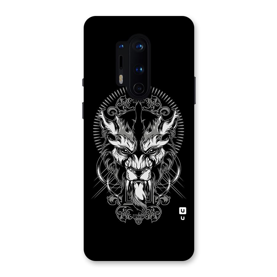 Pencil Art Lion Illustration Back Case for OnePlus 8 Pro
