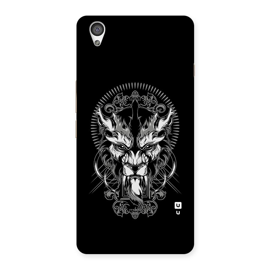 Pencil Art Lion Illustration Back Case for OnePlus X