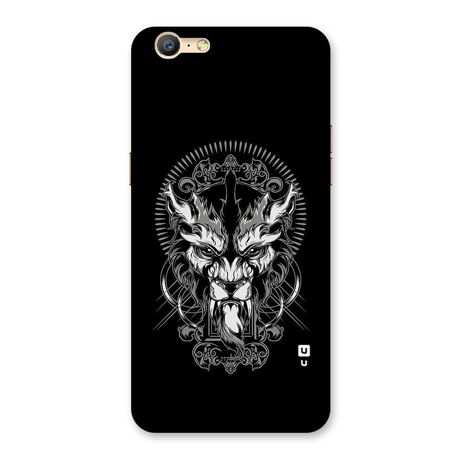 Pencil Art Lion Illustration Back Case for Oppo A57