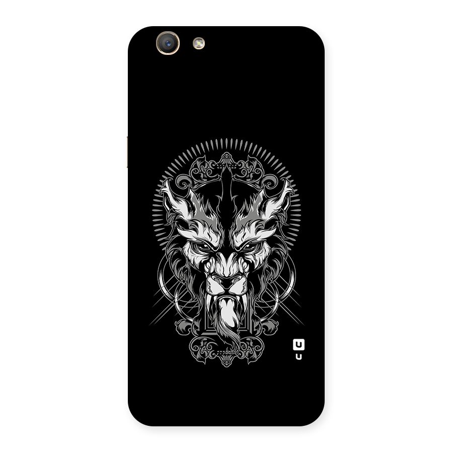 Pencil Art Lion Illustration Back Case for Oppo A59