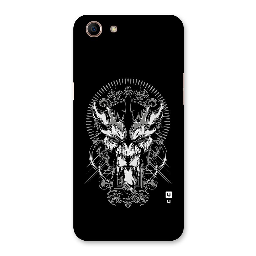 Pencil Art Lion Illustration Back Case for Oppo A83 (2018)
