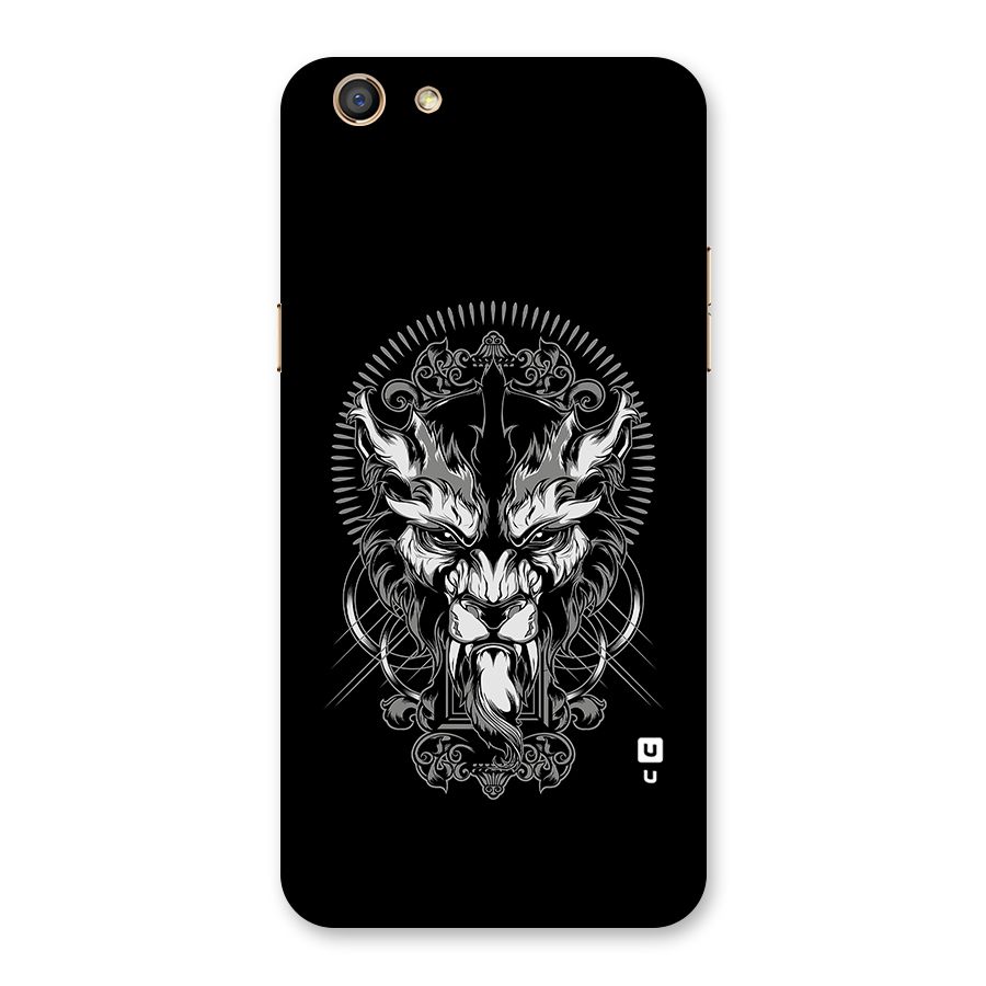 Pencil Art Lion Illustration Back Case for Oppo F3