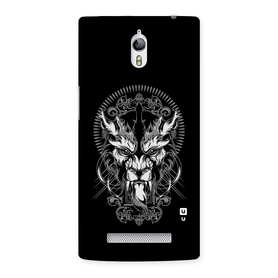 Pencil Art Lion Illustration Back Case for Oppo Find 7