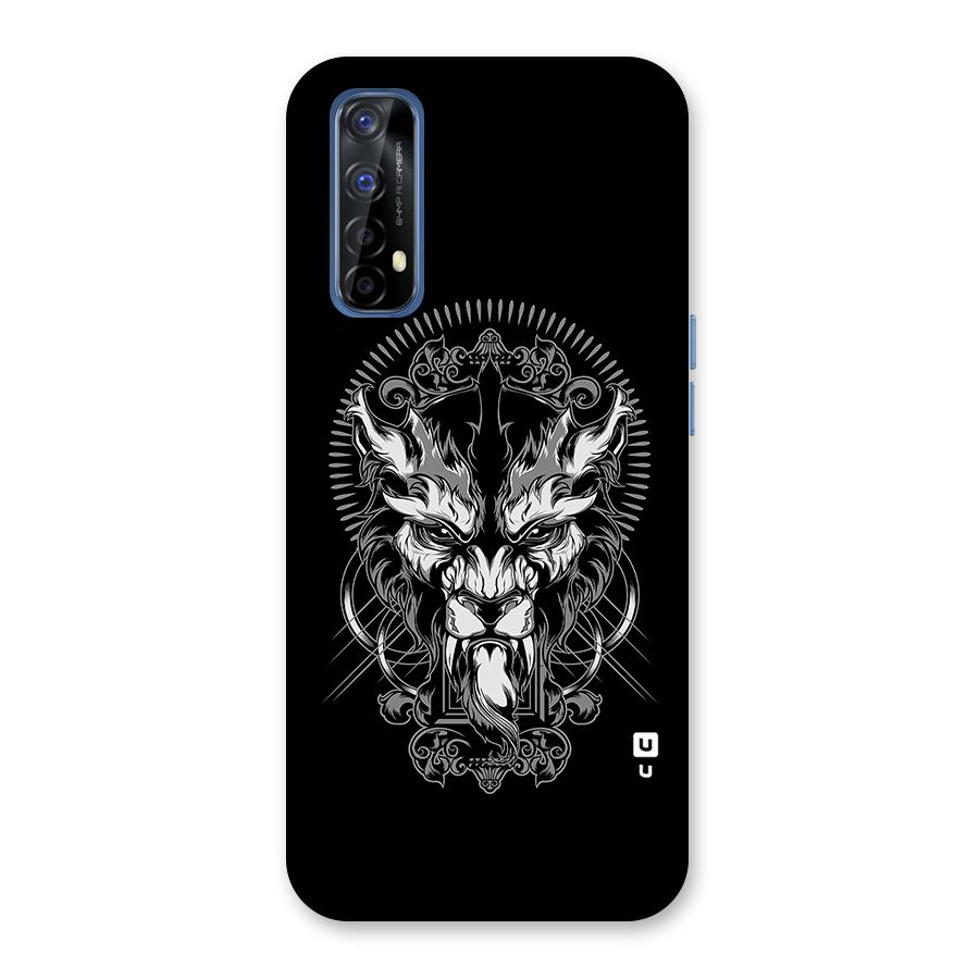 Pencil Art Lion Illustration Back Case for Realme 7