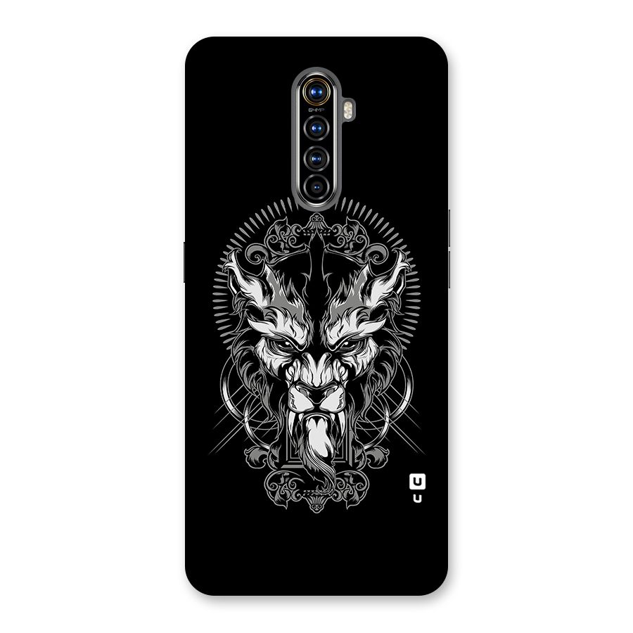 Pencil Art Lion Illustration Back Case for Realme X2 Pro