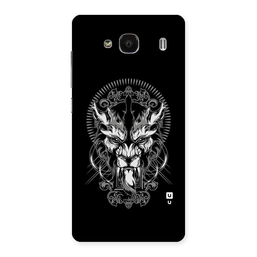 Pencil Art Lion Illustration Back Case for Redmi 2s