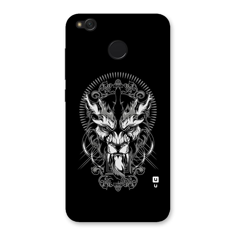 Pencil Art Lion Illustration Back Case for Redmi 4
