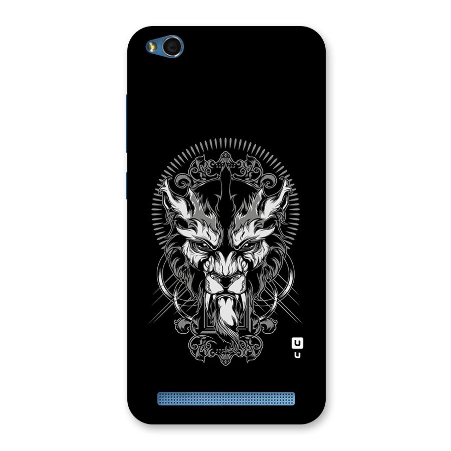 Pencil Art Lion Illustration Back Case for Redmi 5A