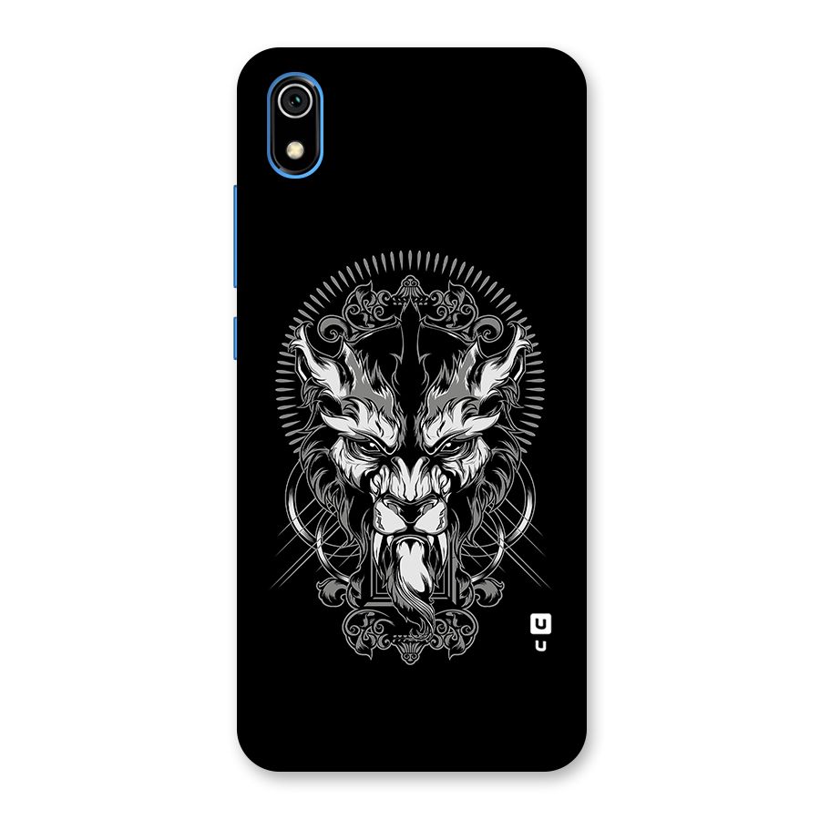 Pencil Art Lion Illustration Back Case for Redmi 7A