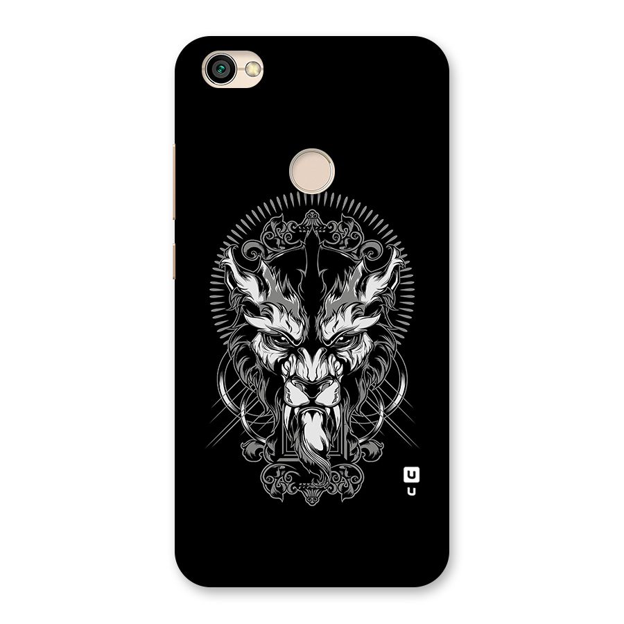 Pencil Art Lion Illustration Back Case for Redmi Y1 2017