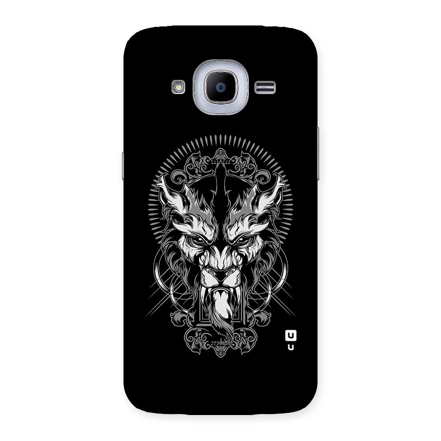 Pencil Art Lion Illustration Back Case for Samsung Galaxy J2 2016