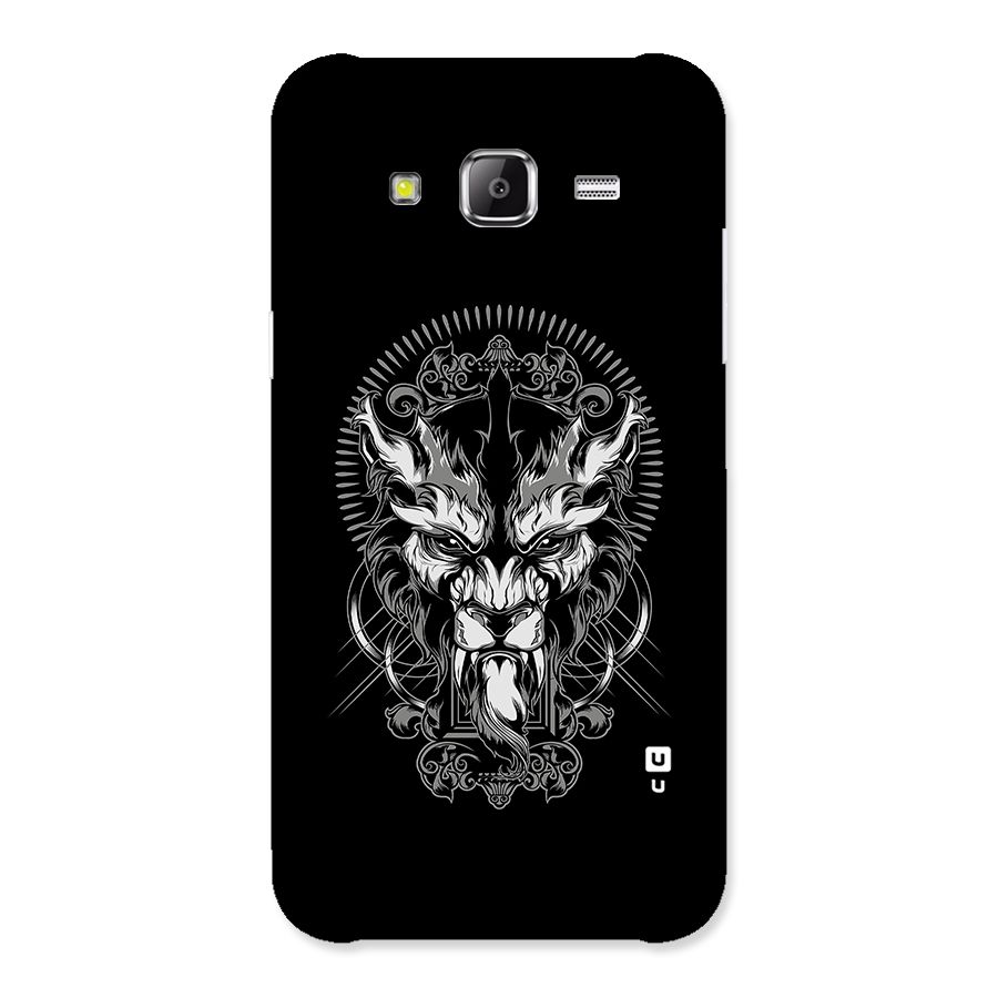 Pencil Art Lion Illustration Back Case for Samsung Galaxy J2 Prime
