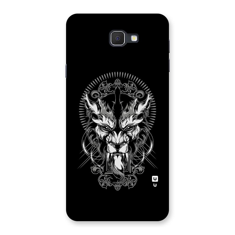 Pencil Art Lion Illustration Back Case for Samsung Galaxy J7 Prime