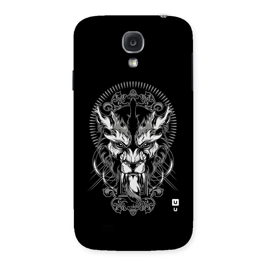 Pencil Art Lion Illustration Back Case for Samsung Galaxy S4
