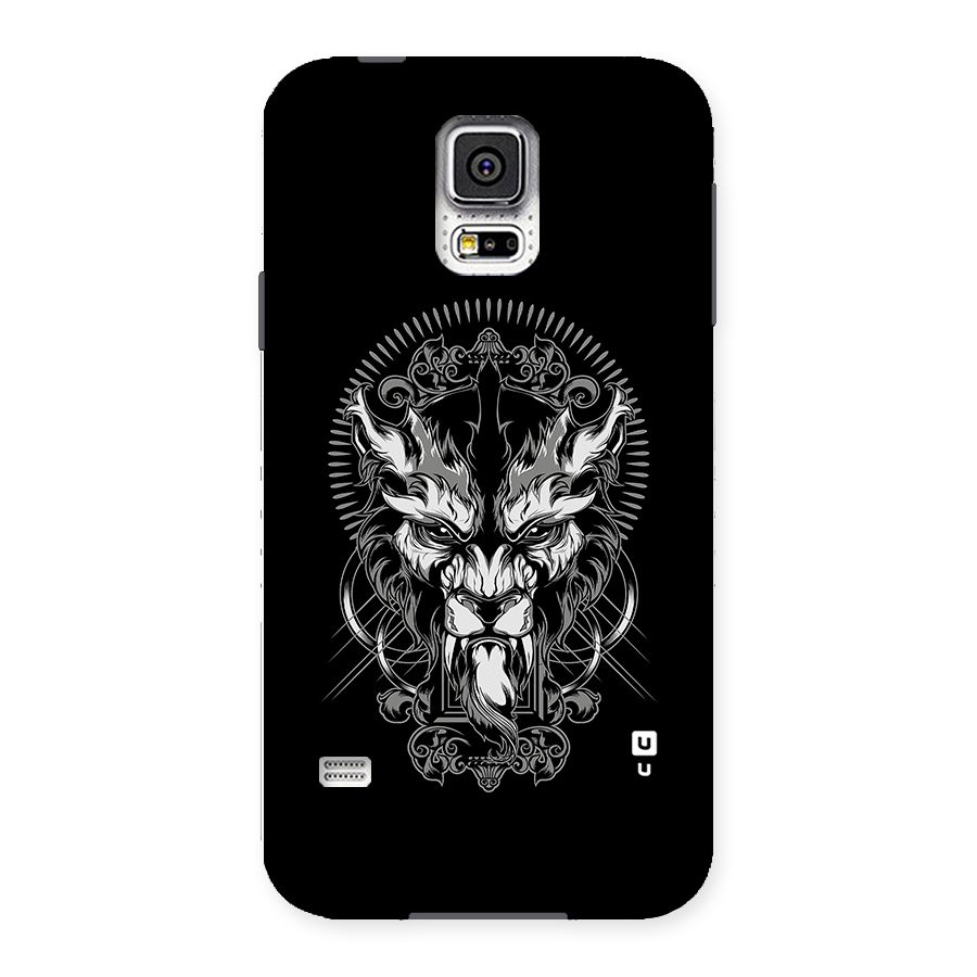 Pencil Art Lion Illustration Back Case for Samsung Galaxy S5