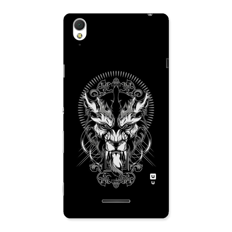 Pencil Art Lion Illustration Back Case for Sony Xperia T3