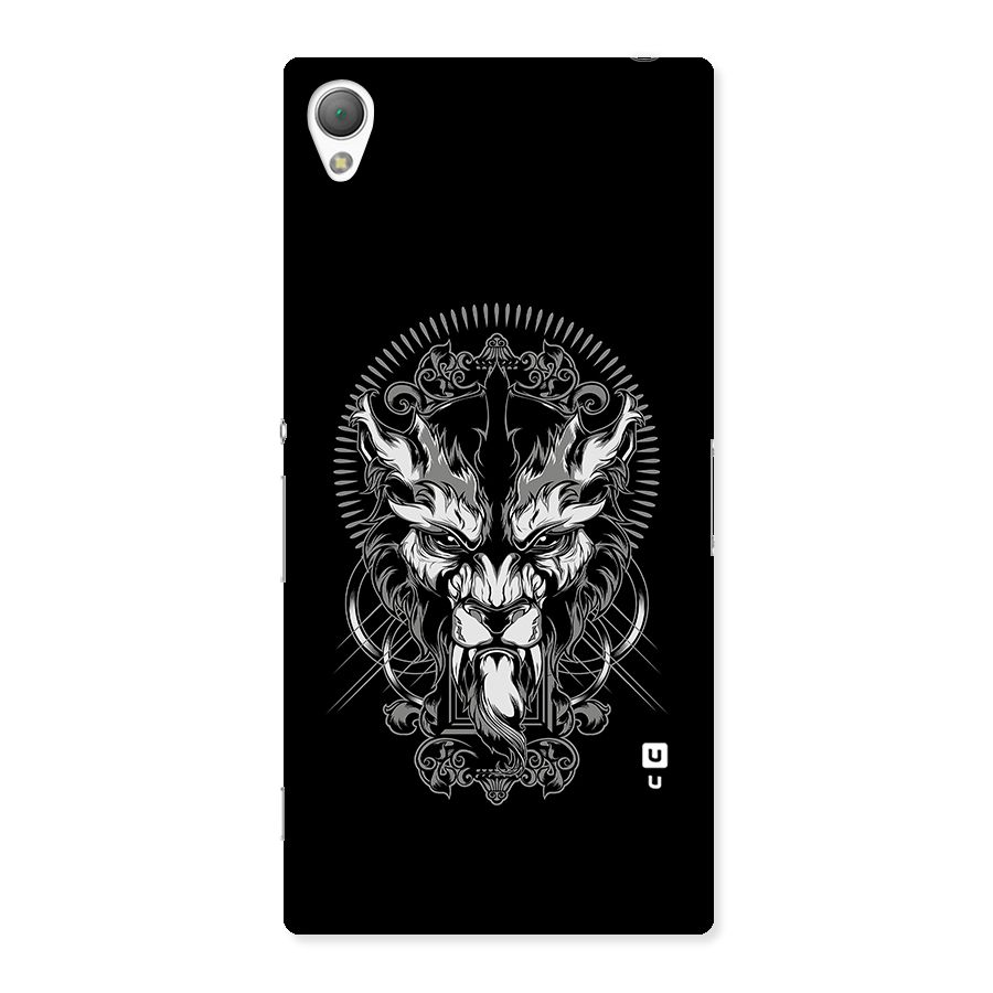 Pencil Art Lion Illustration Back Case for Sony Xperia Z3