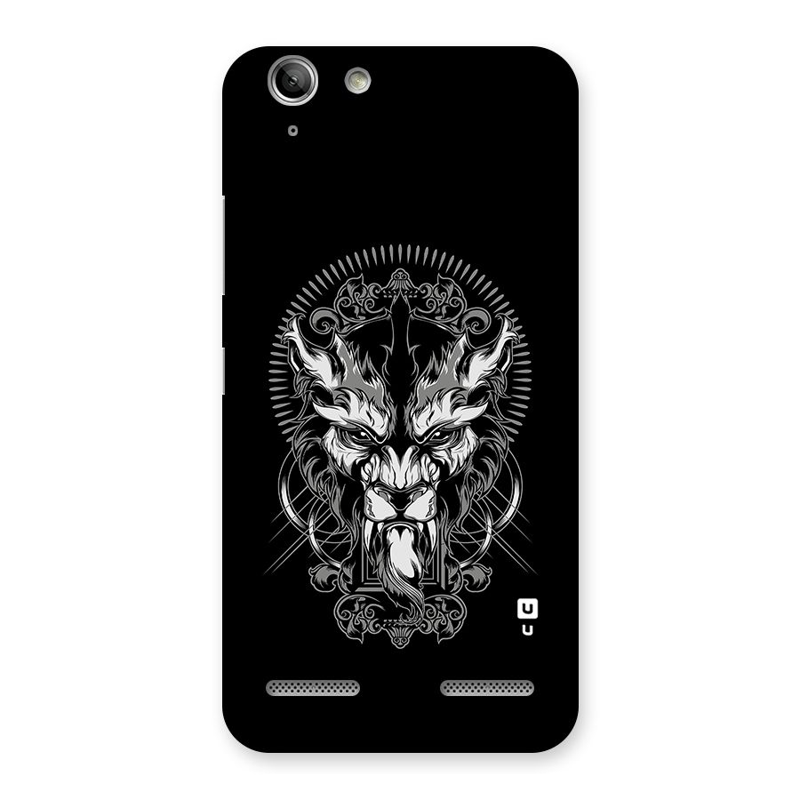 Pencil Art Lion Illustration Back Case for Vibe K5