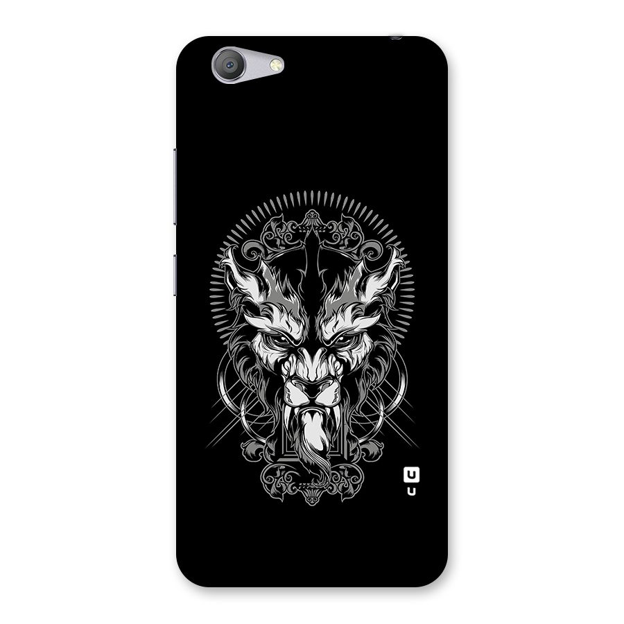Pencil Art Lion Illustration Back Case for Vivo Y53