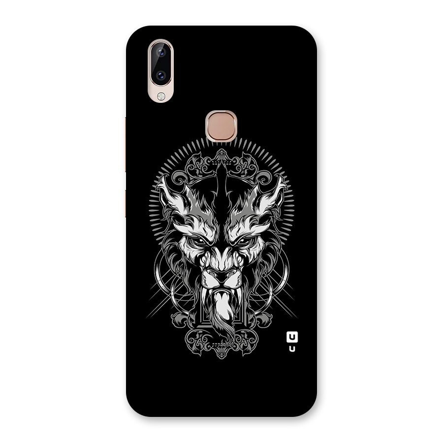 Pencil Art Lion Illustration Back Case for Vivo Y83 Pro