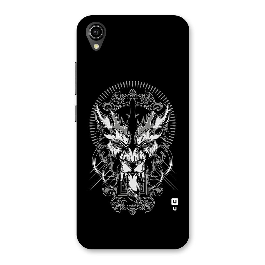 Pencil Art Lion Illustration Back Case for Vivo Y90