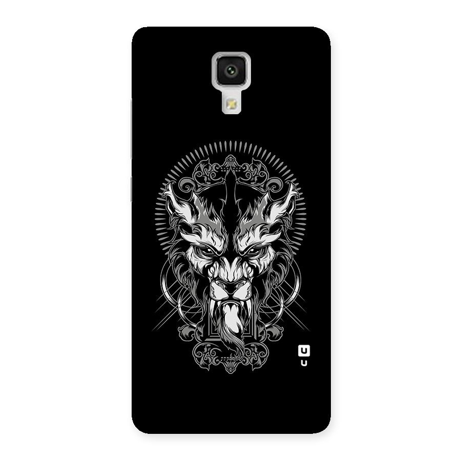 Pencil Art Lion Illustration Back Case for Xiaomi Mi 4