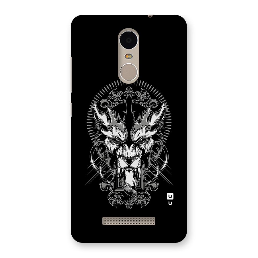 Pencil Art Lion Illustration Back Case for Xiaomi Redmi Note 3