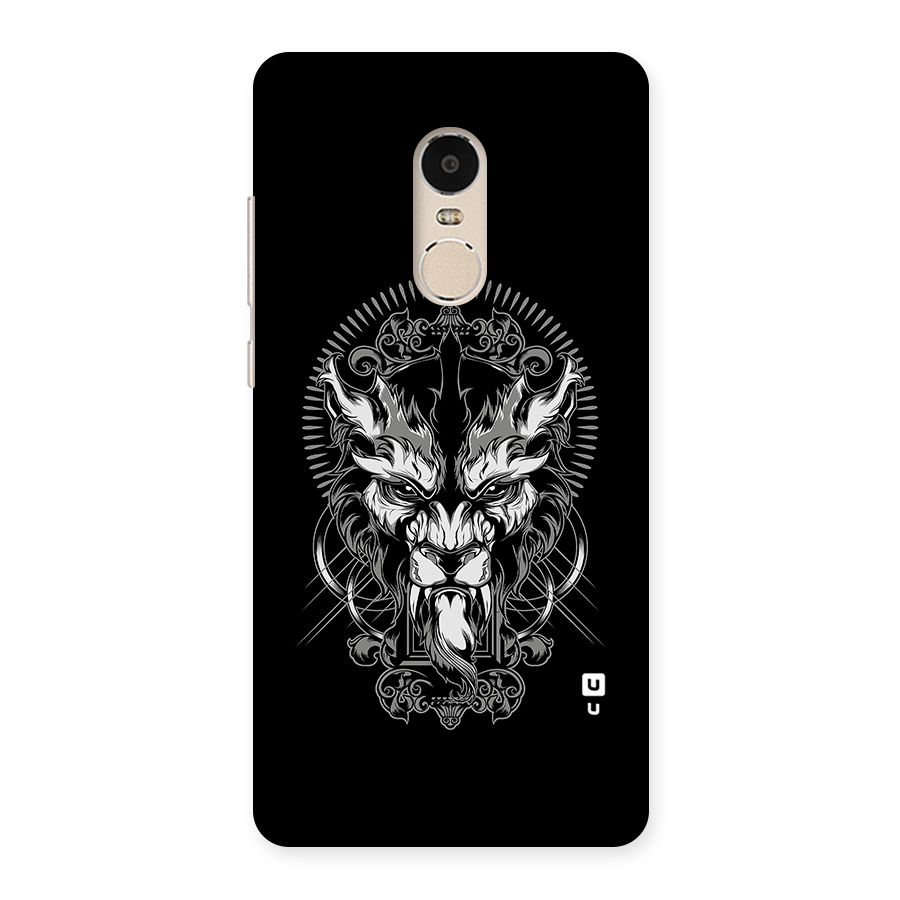 Pencil Art Lion Illustration Back Case for Xiaomi Redmi Note 4