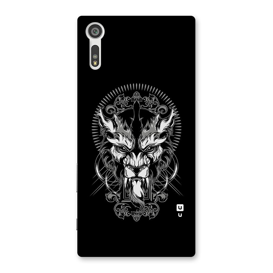 Pencil Art Lion Illustration Back Case for Xperia XZ