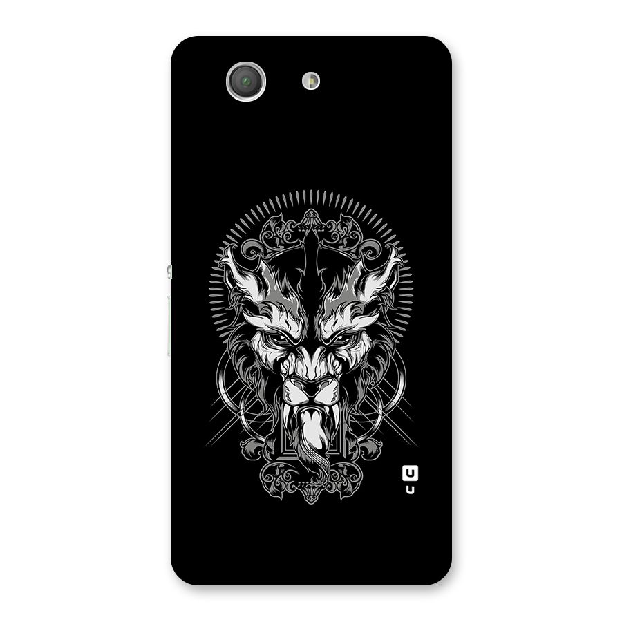 Pencil Art Lion Illustration Back Case for Xperia Z3 Compact