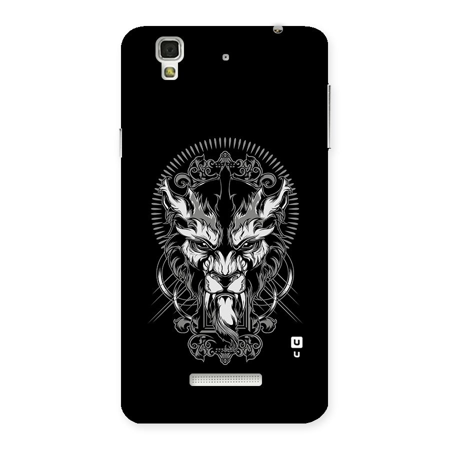 Pencil Art Lion Illustration Back Case for Yu Yureka
