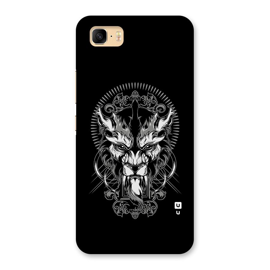 Pencil Art Lion Illustration Back Case for Zenfone 3s Max