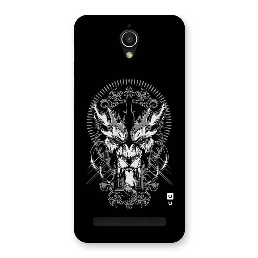 Pencil Art Lion Illustration Back Case for Zenfone Go