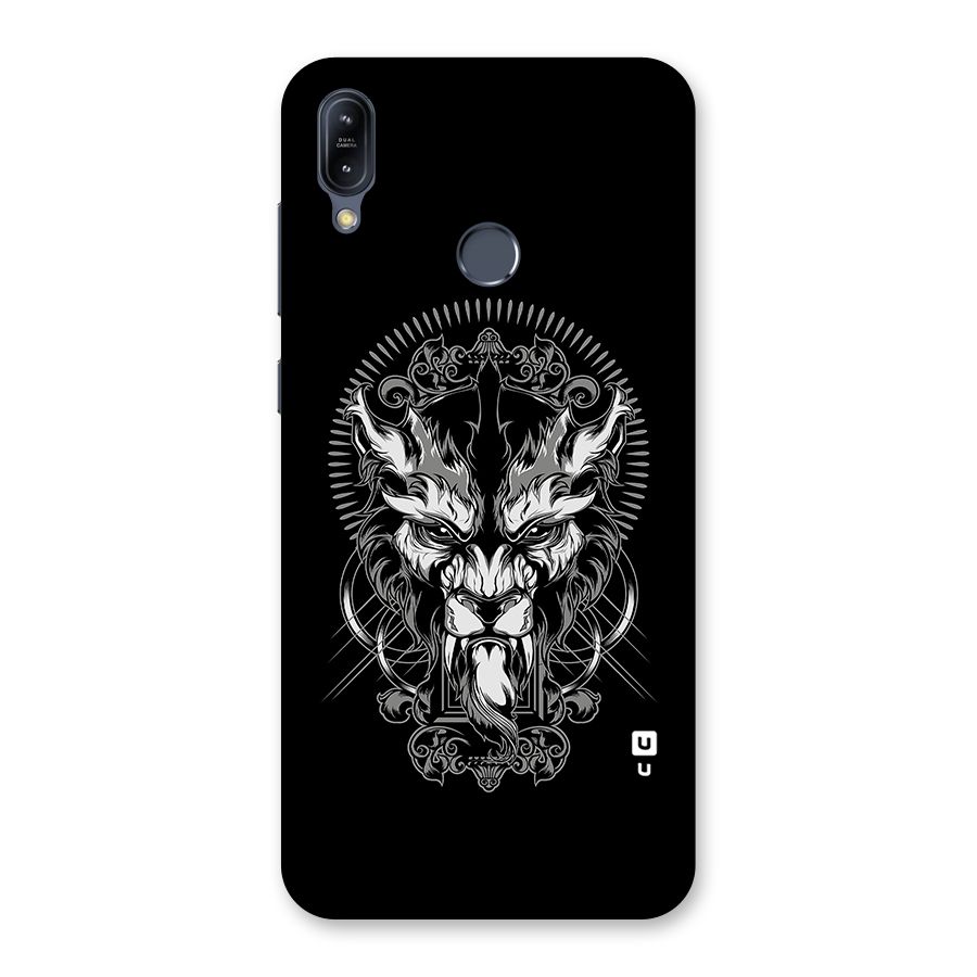 Pencil Art Lion Illustration Back Case for Zenfone Max M2