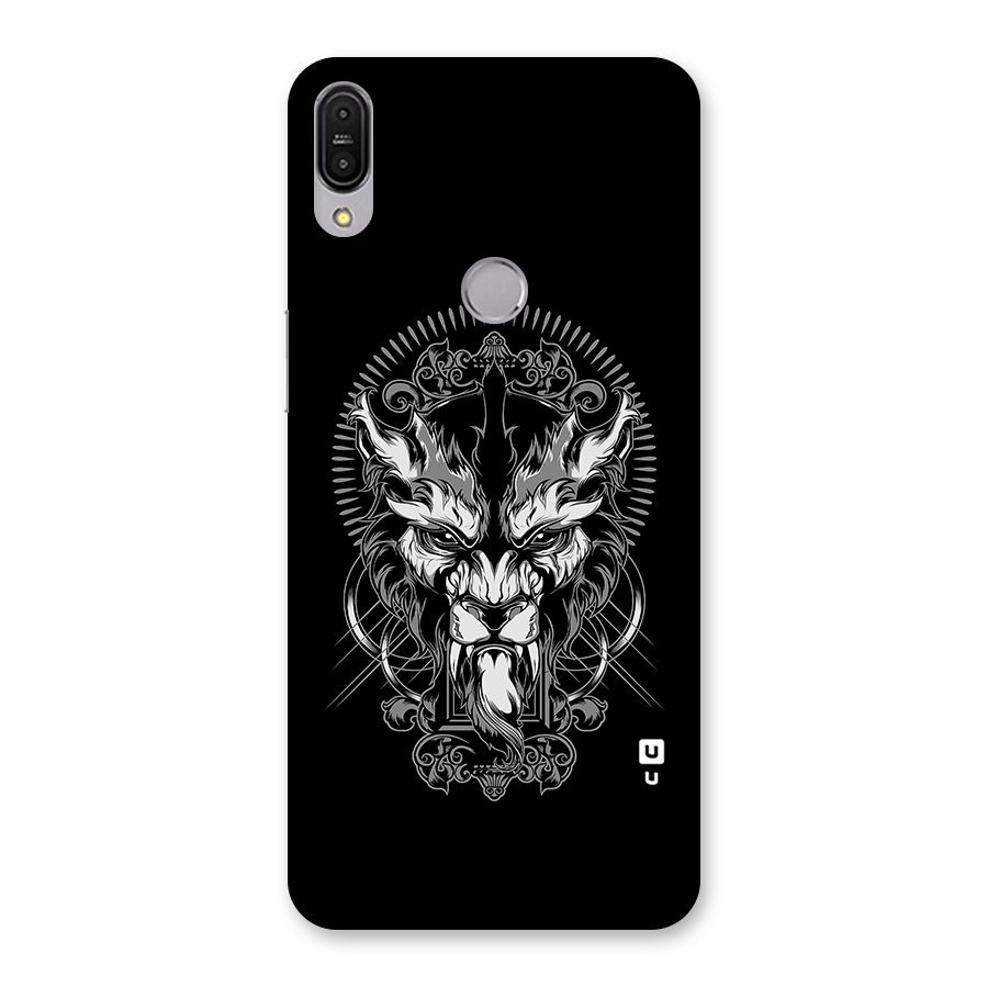 Pencil Art Lion Illustration Back Case for Zenfone Max Pro M1