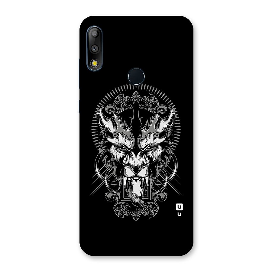 Pencil Art Lion Illustration Back Case for Zenfone Max Pro M2