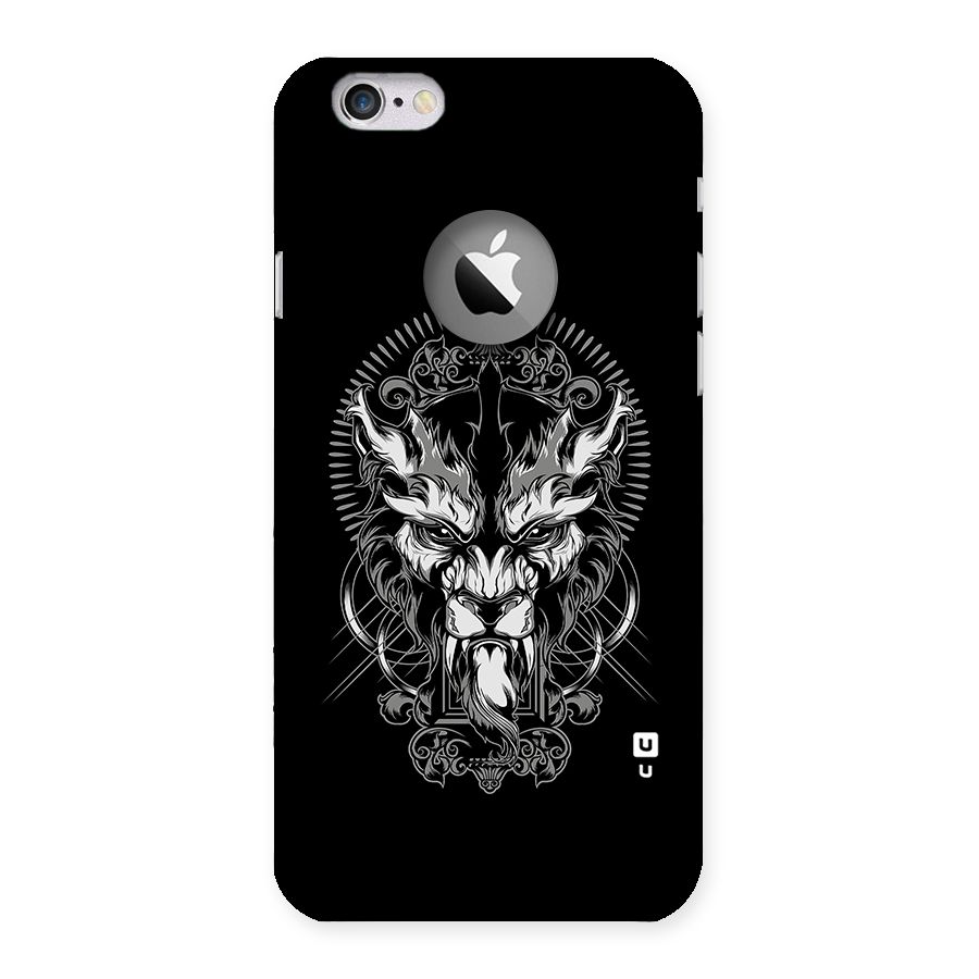 Pencil Art Lion Illustration Back Case for iPhone 6 Logo Cut