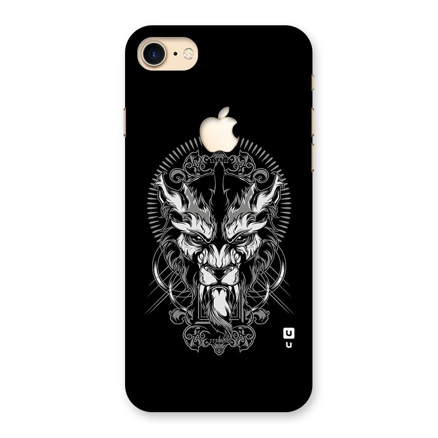 Pencil Art Lion Illustration Back Case for iPhone 7 Apple Cut