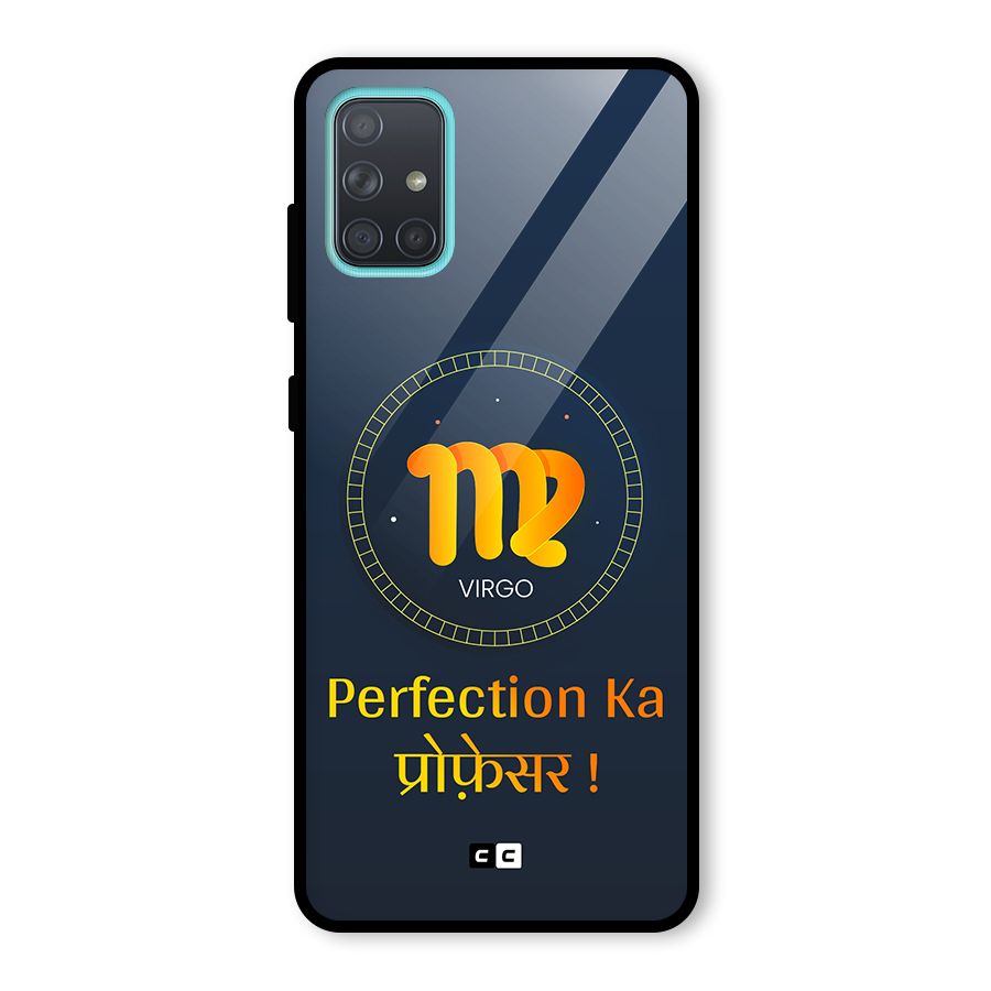 Perfect Virgo Glass Back Case for Galaxy A71