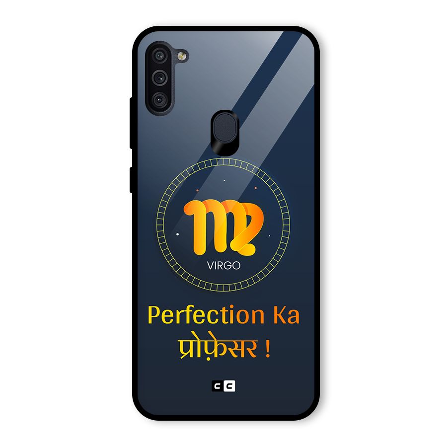 Perfect Virgo Glass Back Case for Galaxy M11