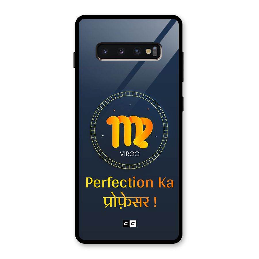 Perfect Virgo Glass Back Case for Galaxy S10 Plus
