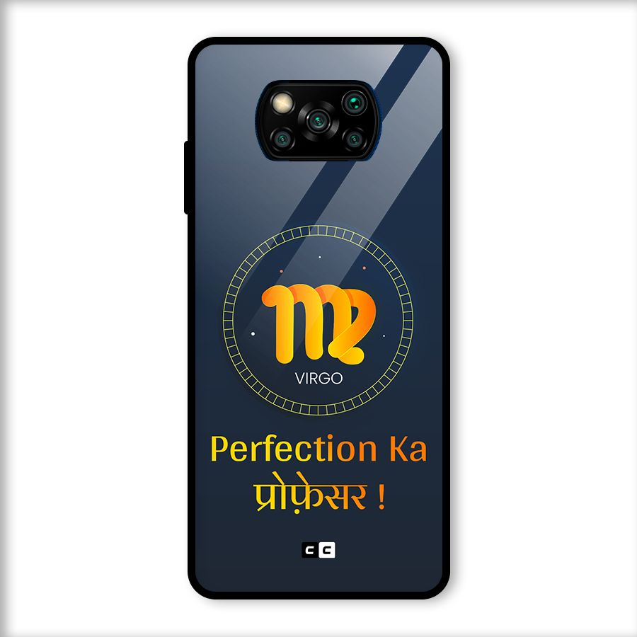 Perfect Virgo Glass Back Case for Poco X3