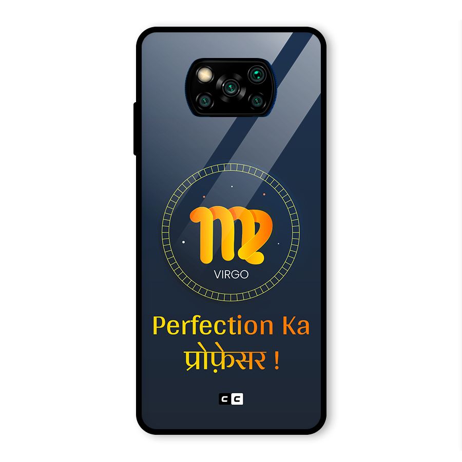 Perfect Virgo Glass Back Case for Poco X3 Pro