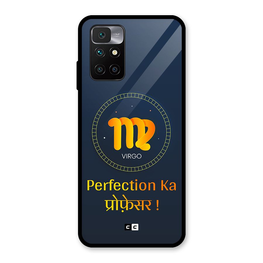 Perfect Virgo Glass Back Case for Redmi 10 Prime