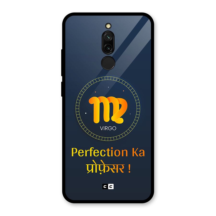 Perfect Virgo Glass Back Case for Redmi 8