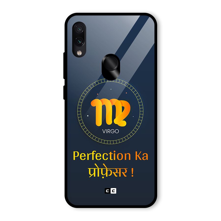 Perfect Virgo Glass Back Case for Redmi Note 7