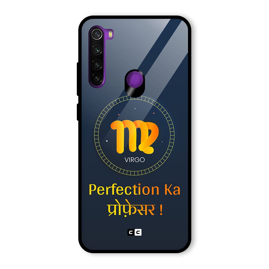 Perfect Virgo Glass Back Case for Redmi Note 8