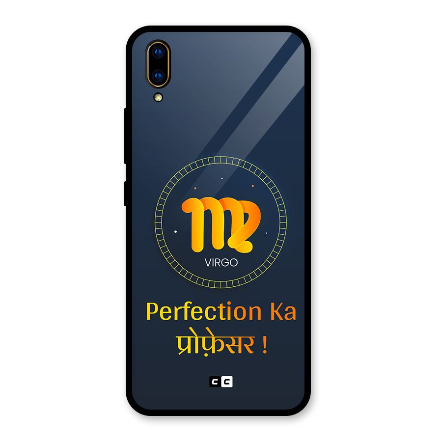 Perfect Virgo Glass Back Case for Vivo V11 Pro