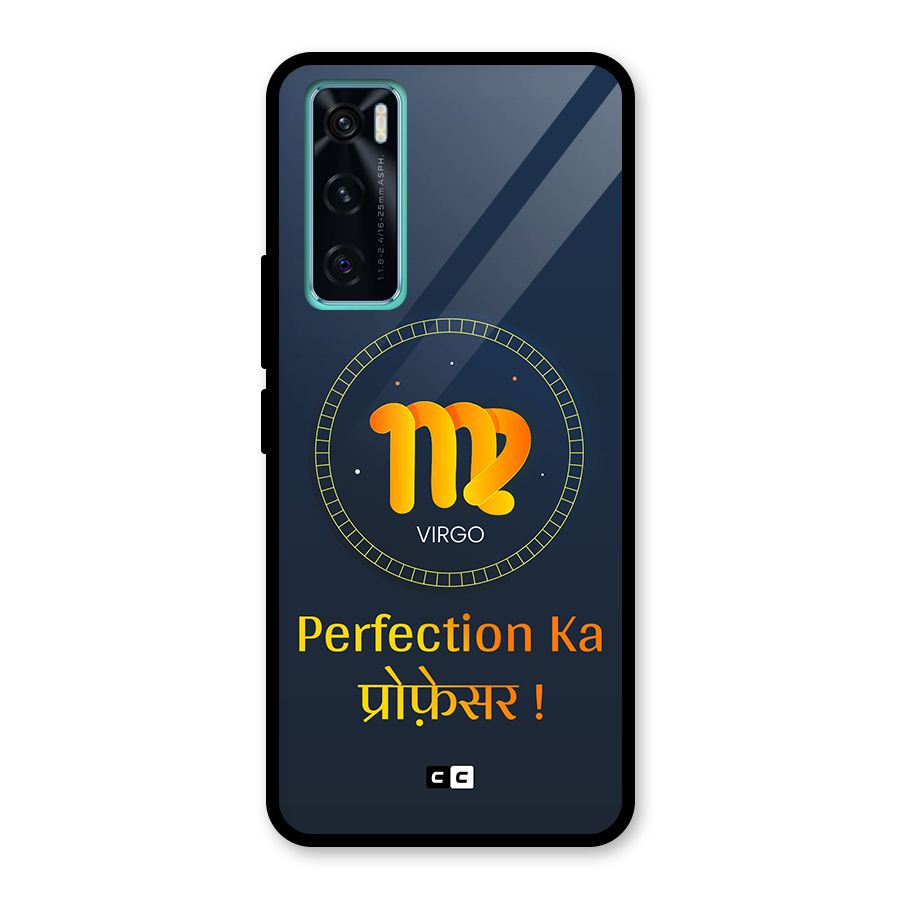 Perfect Virgo Glass Back Case for Vivo V20 SE